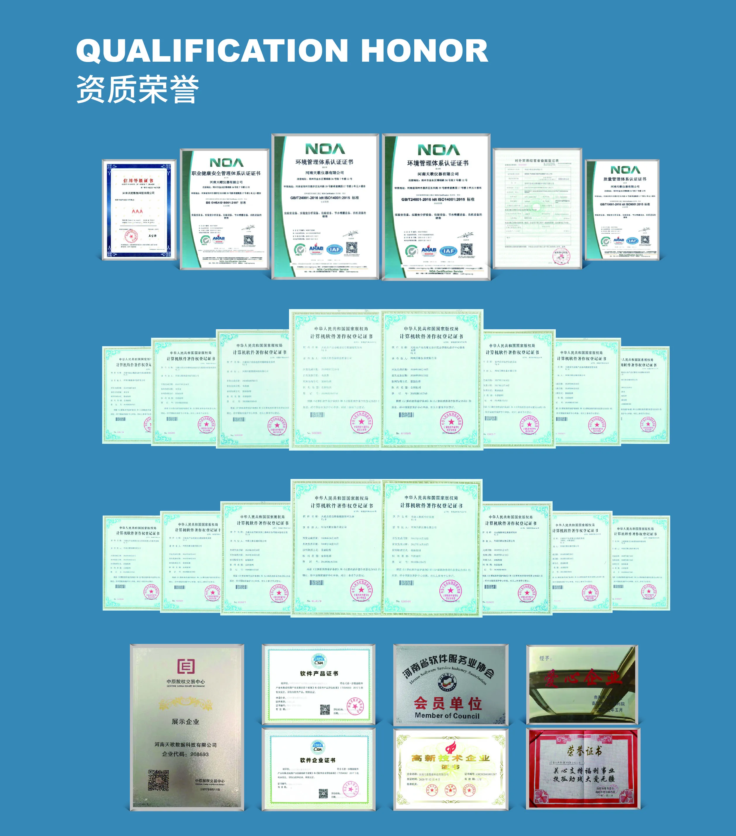 资质荣誉
